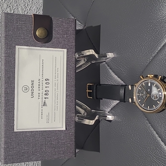 Undone the urban hybrid mechanical quartz chronograph watch
